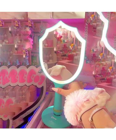 Disney Princess Jasmine LED Makeup Mirror with Standing Base - 3 Color Modes for Travel or Bedroom - Buy Online on GoSupps.com