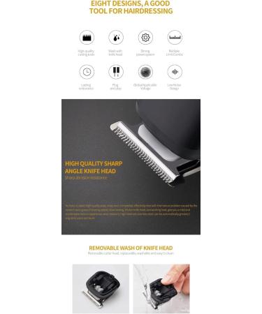Professional 6-in-1 Hair Clippers for Men | Multifunctional Waterproof Hair & Beard Trimmer Set - International Shipping Available - Buy Online on GoSupps.com
