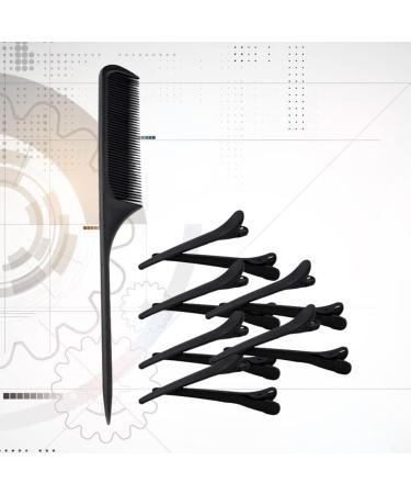 LALAFINA 1 Pointed Tail Dense Gear Comb Hair Clip Hairpins Hair Stylish Comb Womens Hair Clips Alligator Hair Clips Tail Comb Smooth Hair Comb Black Hair Clips Both Ends Brush - Buy Online on GoSupps.com