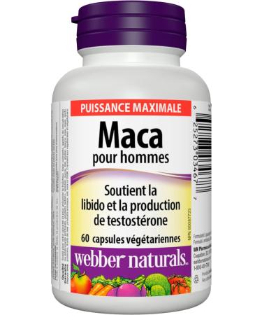 Webber Naturals Maca for Men 60 Capsules Vegan - Buy Online on GoSupps.com