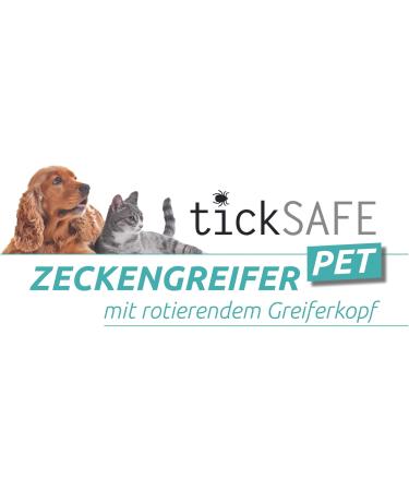 Ticksafe 2-Pack Tick Grippers with Rotating Head | Best Alternative to Tick Tongs - No Squeezing Pulling or Pressing - Turquoise for Animals - Buy Online on GoSupps.com