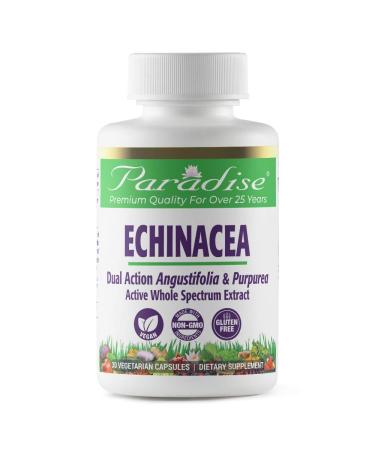 Paradise Herbs Dual Action Echinacea 30 Vegetarian Capsules
