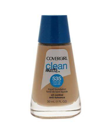 CoverGirl Clean Oil Control Liquid Makeup Medium Light 535 1.0-Ounce Bottles (Pack of 2)