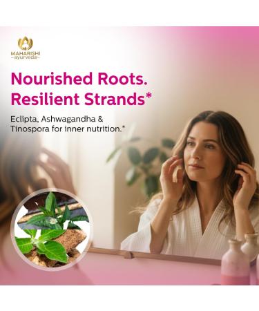 Maharishi Ayurveda Healthy Hair & Nails 60 Tablets Ayurvedic Herbal Support with Eclipta Ashwagandha & Tinospora Supports Hair Nail & Scalp Health* - Buy Online on GoSupps.com