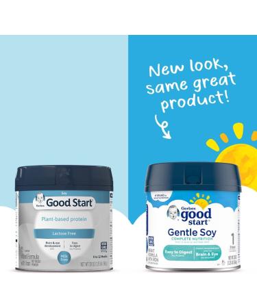 Gerber Good Start Gentle Soy Plant Based Protein Infant Formula - 20 oz (Pack of 1) | Lactose Free & Non-GMO Formula for Stage 1 Infants - Buy Online on GoSupps.com