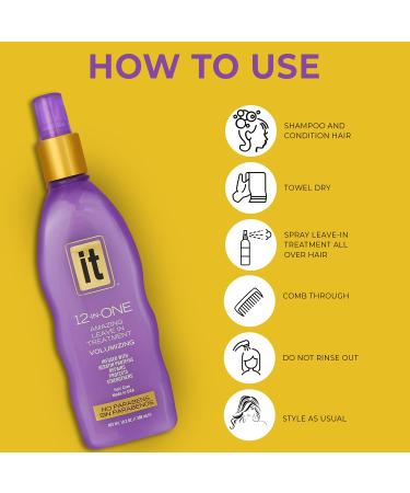 12-in-One Volumizing Leave-In Hair Treatment with Keratin, Avocado & Whole Wheat - 10.2 Fl Oz - Strengthen, Add Volume & Protect Dry Hair - Buy Online on GoSupps.com