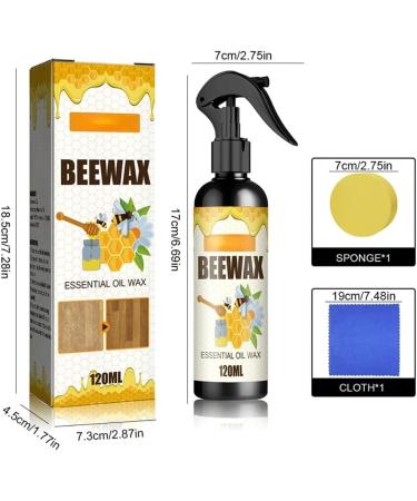 Beeswax Spray Furniture Polish 120ml - Premium Beeswax Polish for Wooden Floors & Furniture Refinishing Care - Buy Online on GoSupps.com