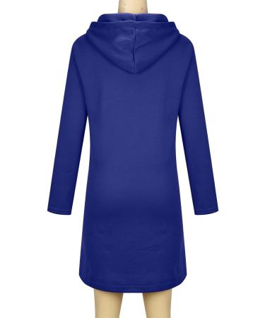 Yihaojia Hoodies for Women Fleece Zip Up Long Winter Jacket Irregular Hem Oversized Sweatshirt Fall Clothing Trendy 2024 Blue#80 3X-Large - Buy Online on GoSupps.com