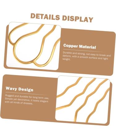 FRCOLOR 10 Pieces Hair Pin Teeth Hair Stick Women Hair Bun Fork Hair Bun Stick French Wedding Hair Clips Hair Bun Clip Hair Fork Updo Hair High Pure Copper Miss - Buy Online on GoSupps.com