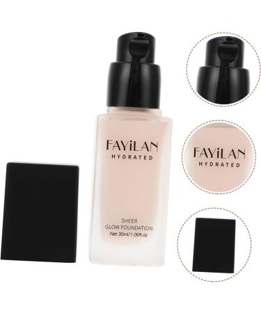 BIUDECO Liquid Foundation Waterproof Foundation Makeup Nude Foundation Concealer Liquid Black Glass - Buy Online on GoSupps.com