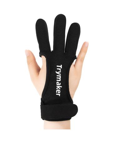 Trymaker Archery Glove,Protective Gloves for Recurve Bow and Compound Bow Men and Women,Finger Tab for Hunting Bow with Archery Equipment and Accessories,S,M,L,XL Size Medium