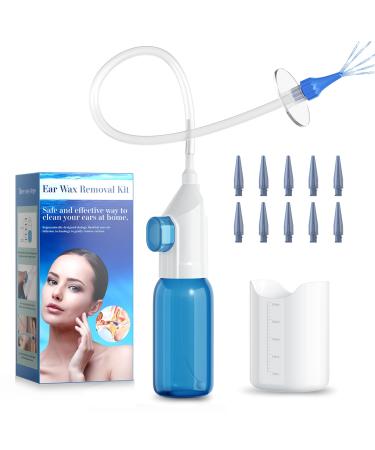 Ear Wax Removal Kit Qimic Ear Cleaner for Safe & Effective Ear Irrigation Flushing Complete Ear Cleaning kit Features 10 Replaceable Tips for Home Use