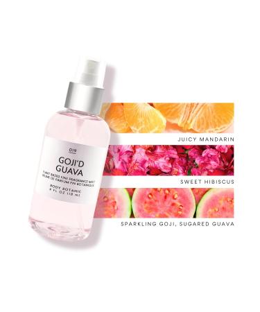 Goji'd Guava Fine Fragrance Mist by Body Botanic 4 Fl Oz a Luscious Fruit-Floral Blend of Juicy Mandarin Sparkling Goji Sugared Guava and Young Hibiscus Petals - Buy Online on GoSupps.com