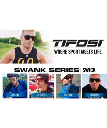Tifosi Optics Swick Sunglasses in Blackout/Smoke - Stylish Eyewear for Outdoor Activities - Buy Online on GoSupps.com