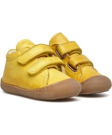 Naturino Cocoon VL Leather First-Steps Shoes - 4.5 UK Child - Yellow | Shop Now - Buy Online on GoSupps.com