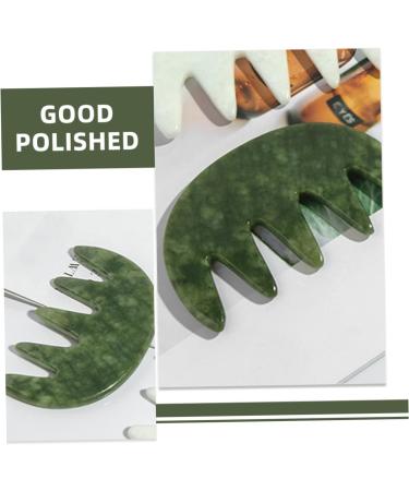 Combined Jade Massage Comb - Scalp Massager & Body Massage Tool for Ultimate Relaxation - Buy Online on GoSupps.com