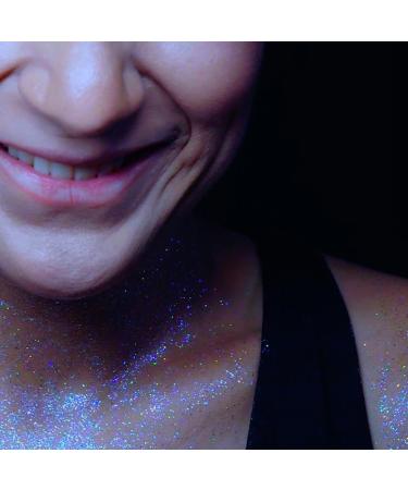Unicorn Snot Face & Body Glitter Gel - Holographic Cosmetic-Grade Silver Glitter for Festivals Cosplay & Halloween - Safe & Easy to Use - 1.7oz - Buy Online on GoSupps.com