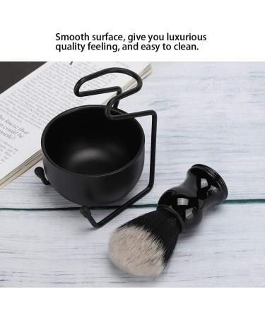 Men's Beard Trimmer Set 3-Piece with Holder Shaving Brush & Soap (Black) | International Shipping Available - Buy Online on GoSupps.com