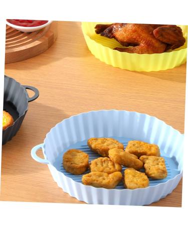 Alipis 3pcs Air Fryer Pad Oven Air Fryer Silicone Liners Round Silicone Pot for Air Fryer Washable Basket Bluex3pcs 21X18.5X4CMx3pcs - Buy Online on GoSupps.com