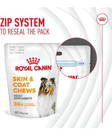 Royal Canin Dog Supplement for Skin & Coat Soft Chews 240g - Buy Online on GoSupps.com