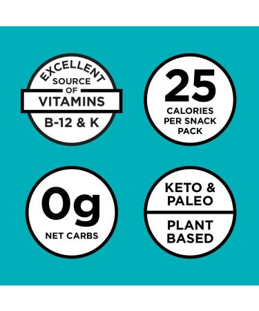 gimMe Organic Roasted Seaweed Sheets - Sea Salt - 20 Count | Keto, Vegan, Gluten-Free Snack | Healthy Iodine & Omega 3 Source - Buy Online on GoSupps.com