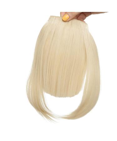 SEGO Clip-in Pony Hairpiece Extensions - Bleached Blonde Straight Fringe Bangs | Premium Quality Human Hair Look - Buy Online on GoSupps.com