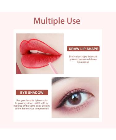 Dulele 12 Colors Matte Lip Liner Set - Professional Makeup Slim Lipstick Pen for Moisturized & Smooth Lips - High Pigmented Longwear Lip Pencils in Rich Creamy Shades - Buy Online on GoSupps.com