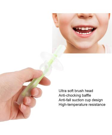 SALUTUY Toddler Oral Care Teether Brush - Baby Toothbrush with Soft Bristles for Baby Teeth and Gums (Green) - Buy Online on GoSupps.com