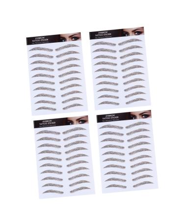 FOMIYES 8 Pcs Eyebrow Stickers Make up Kit Semi Permanent Eyebrow 6d Hair-like Eyebrows Stickers Modify 3d