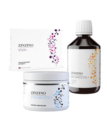 ZinZino ZinZino Serenity Kit - BalanceOil+ Orange-Lemon-Mint 300ml ZinoBiotic+ & Viva+ - Premium Food Supplement Pack