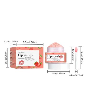 Peach Lip Scrub Moisturizes Lips Hydrates and Softens Lip Skin Improves Dullness Around the Mouth - Buy Online on GoSupps.com