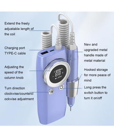 rongweiwang Convenient And Portable Electric Nail Sander - Salon-worthy Nails Anywhere Go Nails Lathe Gel Cutting Remove Tool white - Buy Online on GoSupps.com