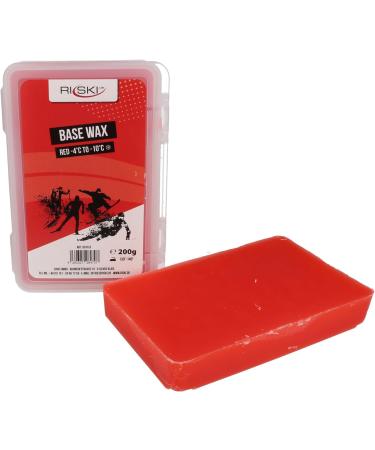 Riski Ski Wax Base Alpin 200g Red - High Performance Ski Wax for Optimal Glide | International Shipping - Buy Online on GoSupps.com
