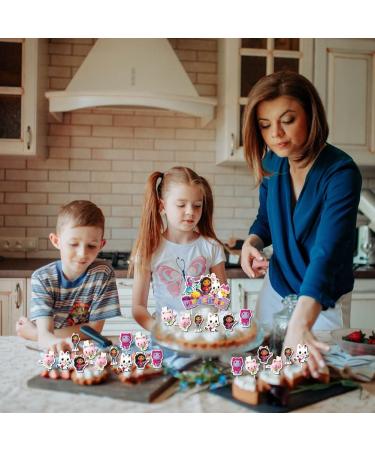 25 Pcs Cartoon Birthday Cake Toppers and Cupcake Toppers - Theme Party Decorations Supplies - Buy Online on GoSupps.com