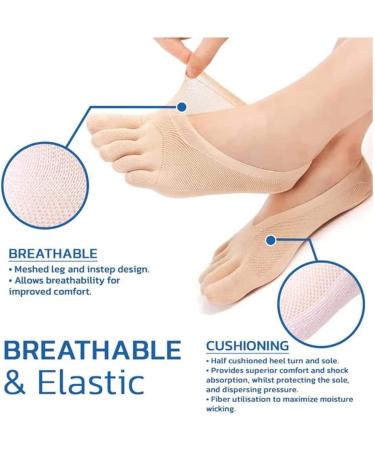 OSEVIO Projoint AntiBunions Health Socks - 10 Pairs for Bunion Relief | Orthopedic Toe Socks for Women - Breathable and Compressing - Buy Online on GoSupps.com