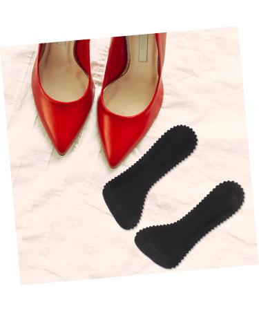 SHERCHPRY Self-Adhesive Heel Insoles - Comfortable Wear-Resistant High Heel Pads for Daily Use - Anti-Skid Foot Inserts - Black 21x9x0.3cm - Buy Online on GoSupps.com