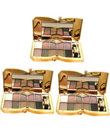 DOITOOL 3pcs and Glitter Colors Colorful Eyeshadow Shadow Makeup Mirror with Brush # - Buy Online on GoSupps.com