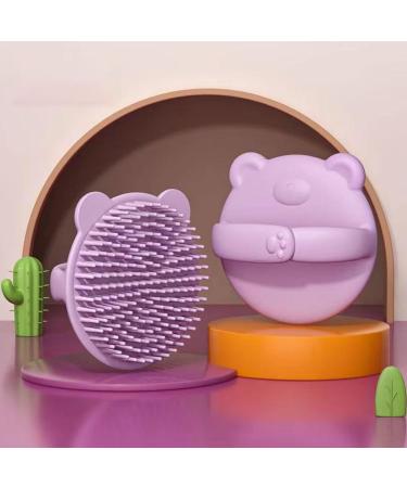 Durable Baby Hair Shower Comb & Silicone Shampoo Brush - Scalp Peeling & Massage Tool for Kids - Cartoon Portable Bathroom Accessories in Multicolor - Buy Online on GoSupps.com