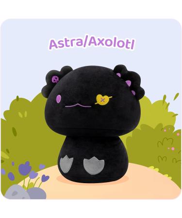 Mewaii 8'' Black Devil Axolotl Mushroom Plushie Stuffed Animal Pillow Toy - Buy Online on GoSupps.com