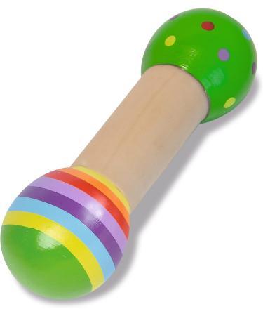 Eichhorn 2-Piece Music Set - Colorful Wooden Instruments with Bells & Stick Ideal for Kids 1 Year & Up - International Shipping Available - Buy Online on GoSupps.com