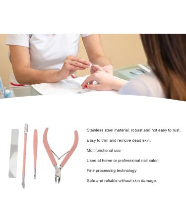 Manicure Tools Set Nail Clippers Set Fine Craftsmanship Rust Resistant for Travel (Pink) - Buy Online on GoSupps.com