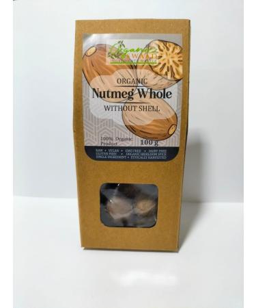 Organic Swaad Organic Nutmeg Whole (Without Shell) 100g - Sri Lanka