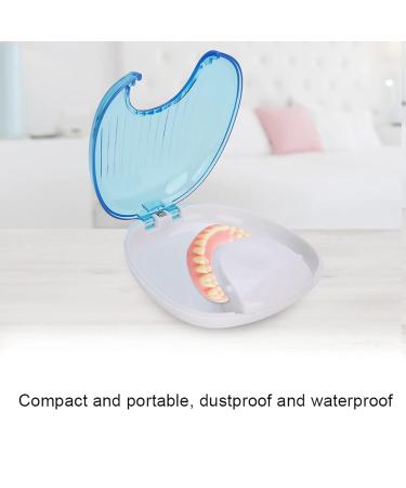 Orthodontic Retainer Case & Mouth Guard - Portable Waterproof Denture Box (Sky Blue) | Ship Internationally - Buy Online on GoSupps.com