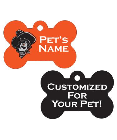 Oklahoma State Cowboys 2-Sided Pet Id Dog Tag | Personalized for Your Pet Orange