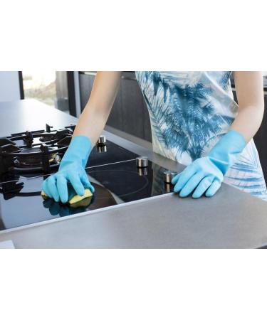 Vileda Comfort & Care Rubber Gloves with Chamomile Lotion - Size L (Pack of 2) | Premium International Shipping - Buy Online on GoSupps.com