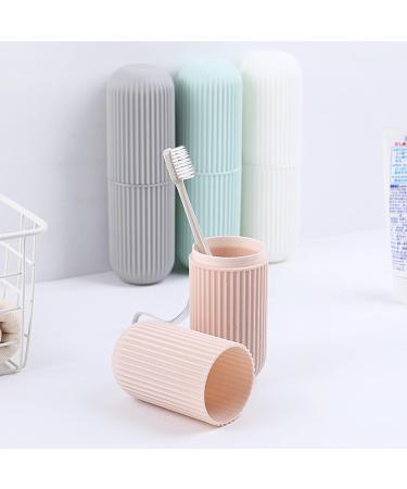 Travel Toothbrush Set - 4-Piece Toothbrush Case & Toothpaste Holder for Camping Hiking & Business Trips - Buy Online on GoSupps.com