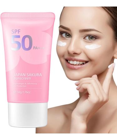  LINGJIONG sunscreen face cream spf 50 moisturizing sunscreen ultra light wide liquid sun protection 1.76 oz facial sunscreen non greasy Lingjiong - Buy Online on GoSupps.com