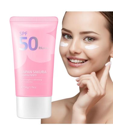 Miake Sunscreen SPF 50 | SPF 50 - Moisturizing Sunscreen - Sun Protection for Kids Sun Protection Lightweight & Fine Sun Protection 1.76 oz for Adults and Sensitive iake