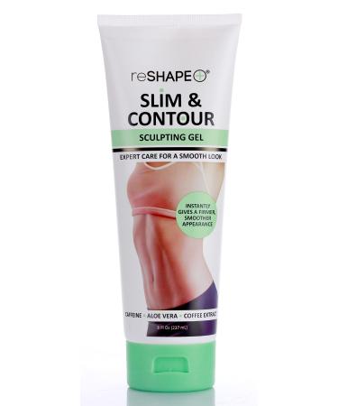 Reshape+ Tummy Tightening Cream Anti Cellulite Fat Burning Slimming Body Firming Gel   Body Sculpting Hydrating Gel Fades Stretch Marks  Tightens Loose Belly Skin & Skin On Legs  Arms  Body  & Butt 8 Fl Oz (Pack of 1) Sc...