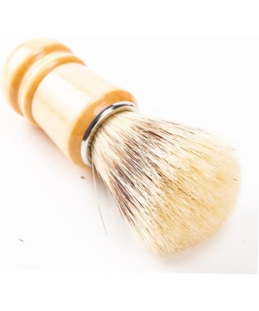 Minkissy 10STK Bartbrush - Premium Shaving Brush Set for Men | Wooden Handle Nylon Wool | Travel-Friendly Shaving Accessories - Buy Online on GoSupps.com